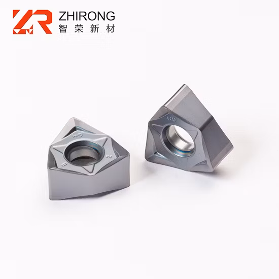 Ferramenta de fresagem CNC de alta alimentação Inserção de torneamento indexável de carboneto Inserção de fresagem Wnmu080608 para aço