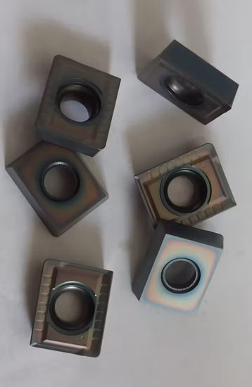 Máquina de fresagem rápida de alta alimentação, ferramentas CNC, broca de furo profundo, inserções de metal duro, Lpmt Tpmt Epmt050308 Epmt06t308 Epmt08t308 Epmt12t308