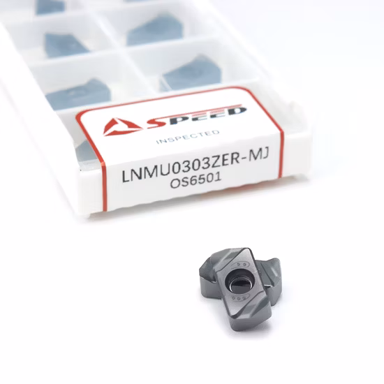 Ferramenta de torno CNC para corte de alimentação rápida Fresa Logu0303 Inserções de fresagem de alta velocidade